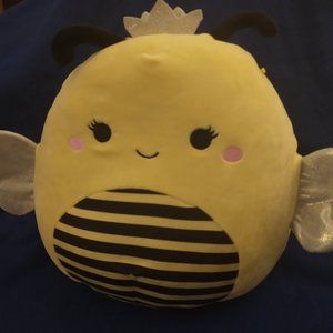 12' Sunny the bee with silver crown squishmallow, BNWT